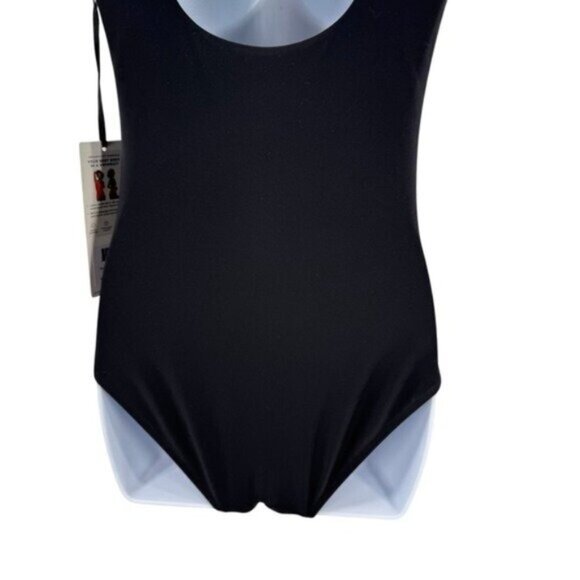 Stylest NEW Black Caviar Dreamsculpt Square Neck Tank One Piece Swimsuit M - Picture 9 of 12